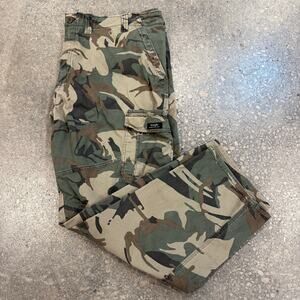 Wrangler Camo Cargo Relaxed Fit Pants Mens  Size 44x30 Streetwear Camouflage